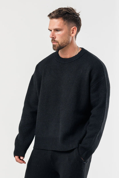 KNIT SWEATER - BLACK