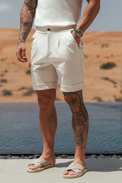 PREMIUM SIDE CINCH SHORT - STONE
