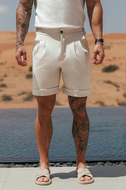 PREMIUM SIDE CINCH SHORT - STONE