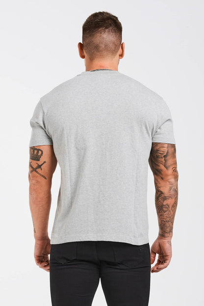 PREMIUM BASICS T-SHIRT (NO LOGO) - GREY MARL