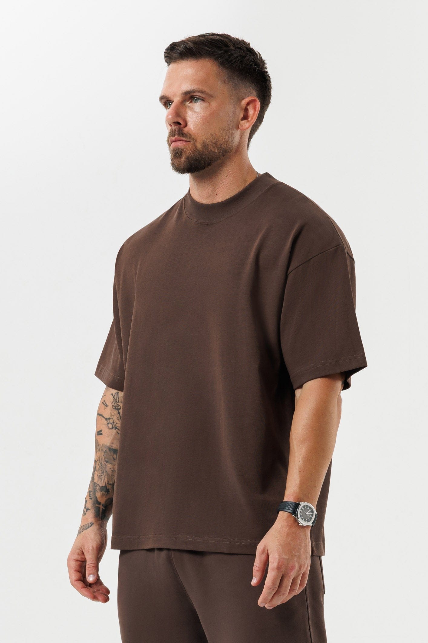 OVERSIZED T-SHIRT - BROWN