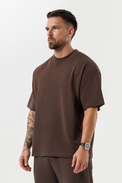 OVERSIZED T-SHIRT - BROWN