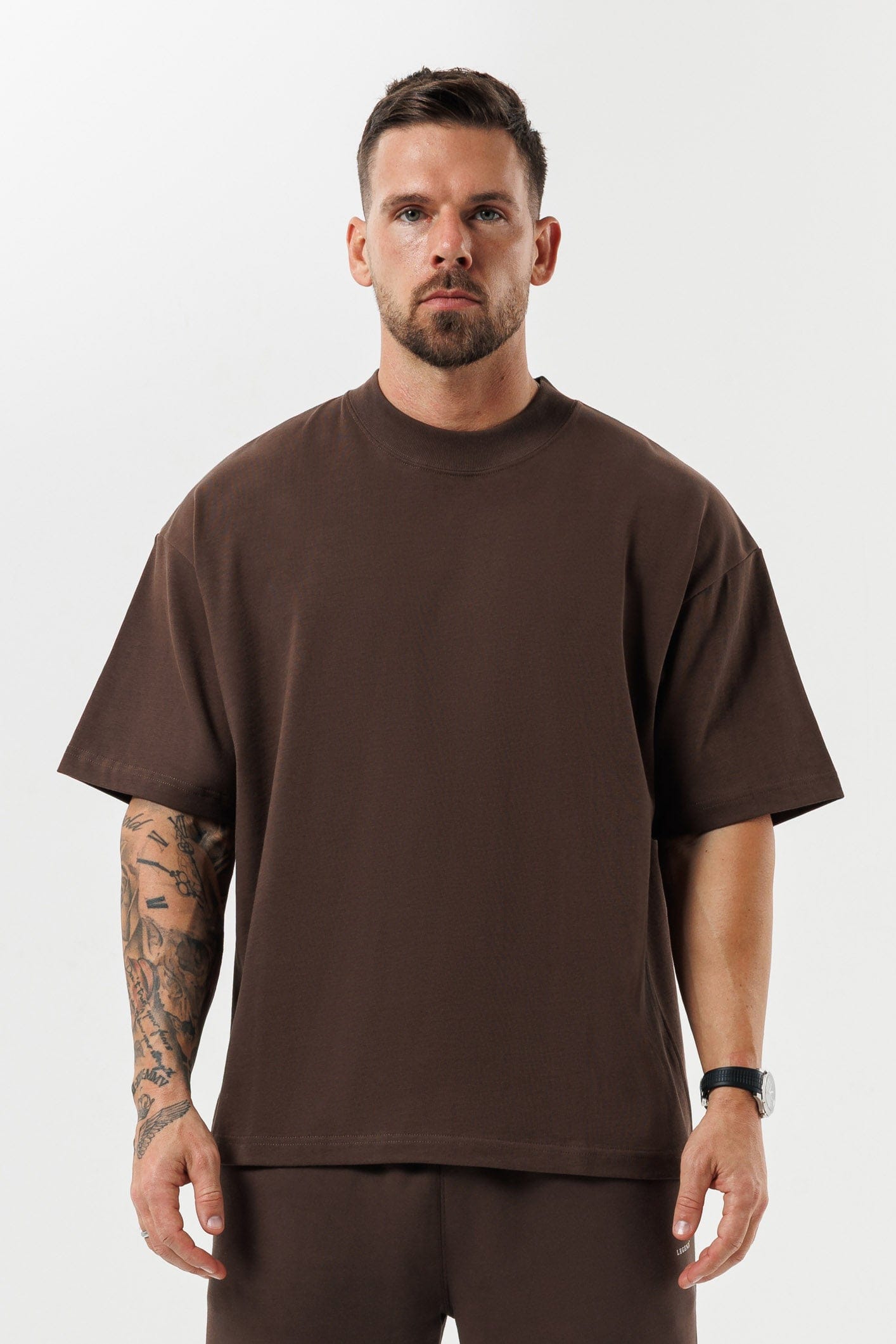 OVERSIZED T-SHIRT - BROWN
