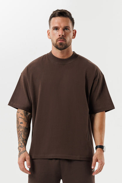 OVERSIZED T-SHIRT - BROWN