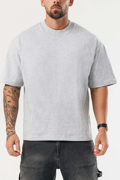 OVERSIZED T-SHIRT - GREY MARL