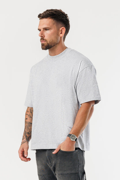 OVERSIZED T-SHIRT - GREY MARL
