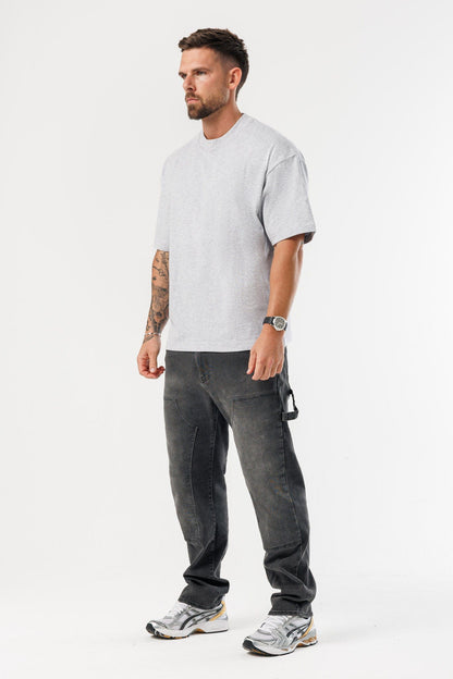 OVERSIZED T-SHIRT - GREY MARL