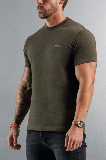 PREMIUM BASICS T-SHIRT (NO LOGO) - ARMY GREEN