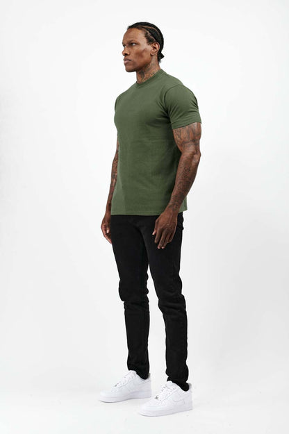 PREMIUM BASICS T-SHIRT (NO LOGO) - ARMY GREEN