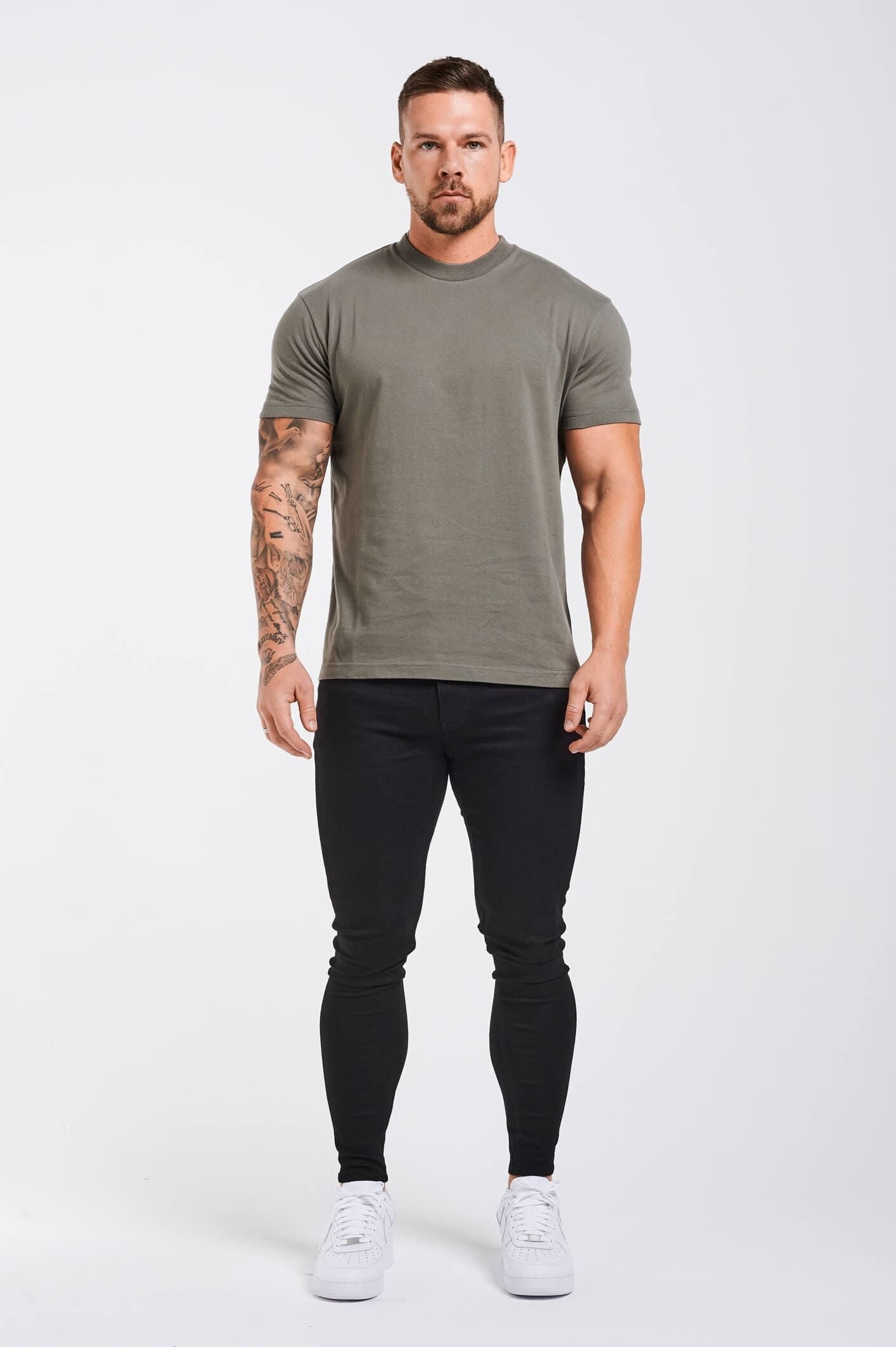 PREMIUM BASICS T-SHIRT (NO LOGO) - CHARCOAL GREY