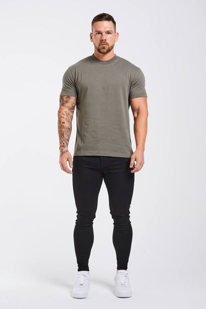PREMIUM BASICS T-SHIRT (NO LOGO) - CHARCOAL GREY