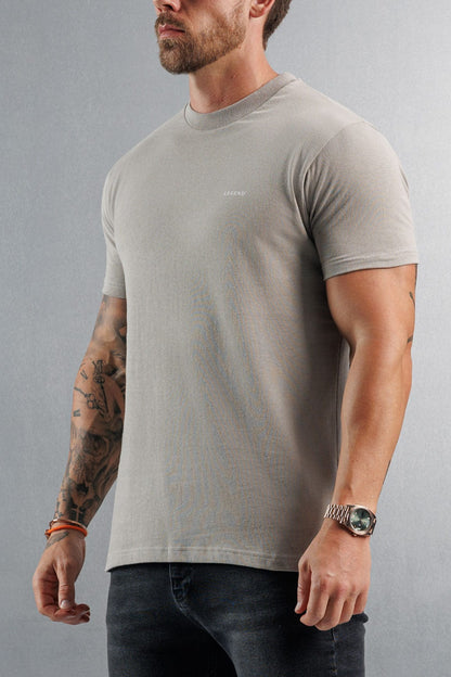 PREMIUM BASICS T-SHIRT (NO LOGO) - CONCRETE
