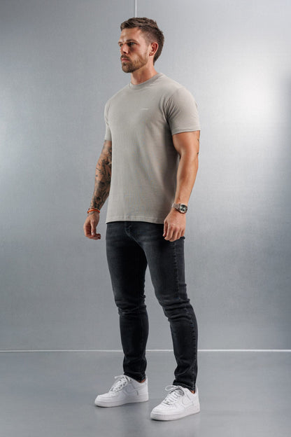 PREMIUM BASICS T-SHIRT (NO LOGO) - CONCRETE