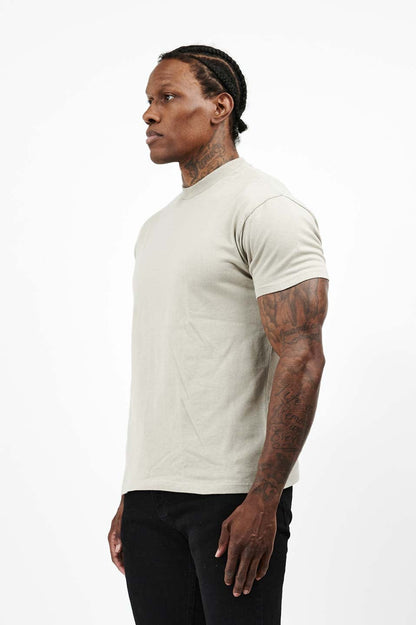 PREMIUM BASICS T-SHIRT (NO LOGO) - CONCRETE