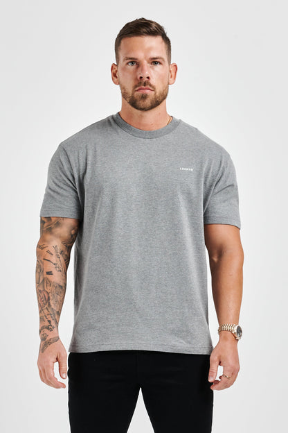 PREMIUM BASICS T-SHIRT (NO LOGO) - DARK GREY MARL