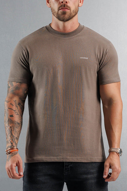 PREMIUM BASICS T-SHIRT (NO LOGO) - MOCHA