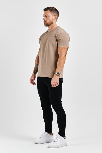 PREMIUM BASICS T-SHIRT (NO LOGO) - TAUPE