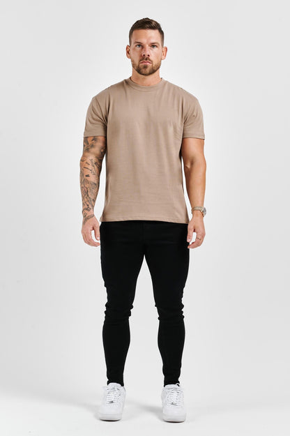 PREMIUM BASICS T-SHIRT (NO LOGO) - TAUPE