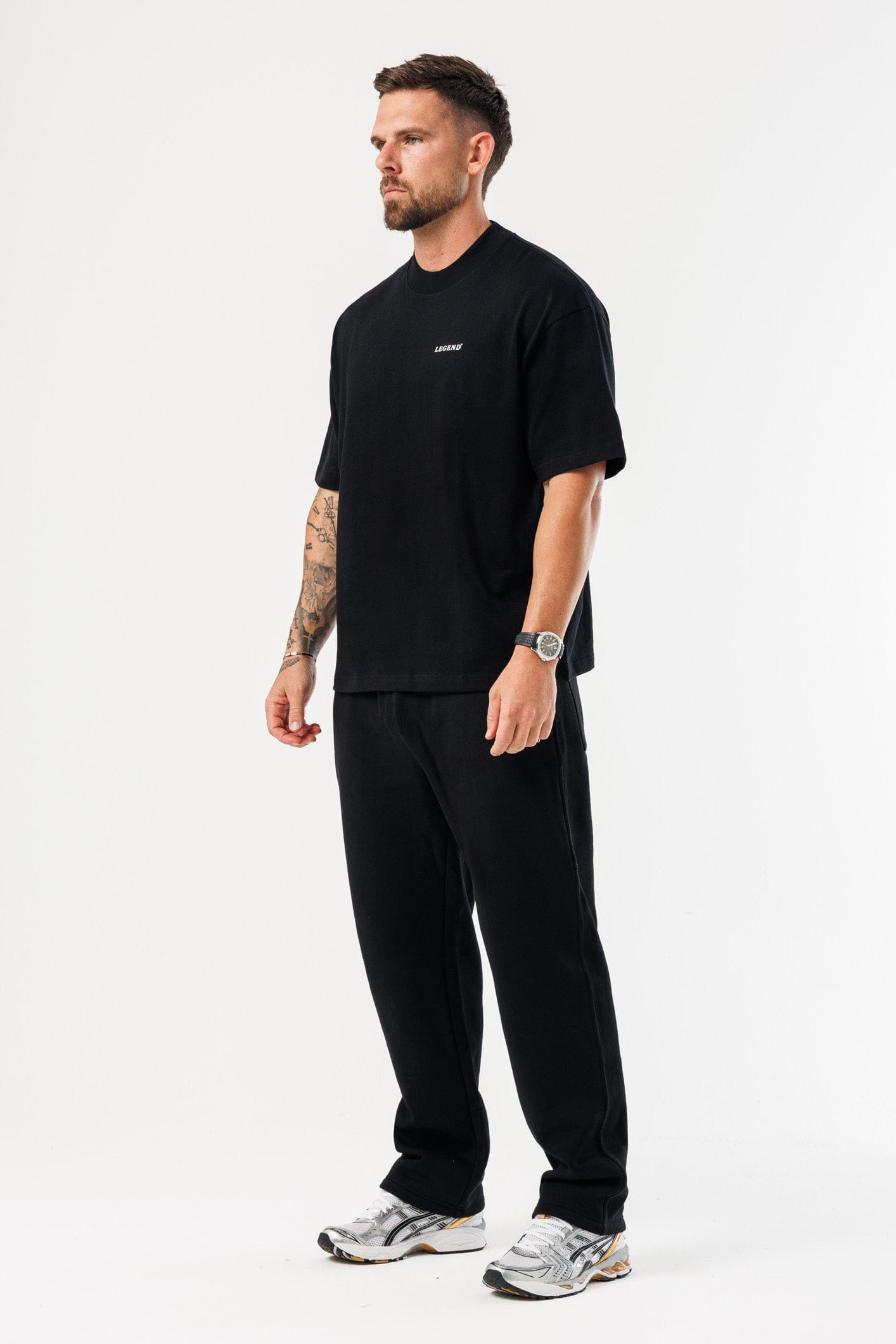 PRINT OVERSIZED T-SHIRT - BLACK
