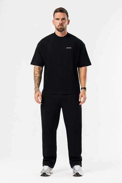 PRINT OVERSIZED T-SHIRT - BLACK