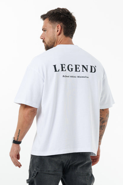 PRINT OVERSIZED T-SHIRT - WHITE