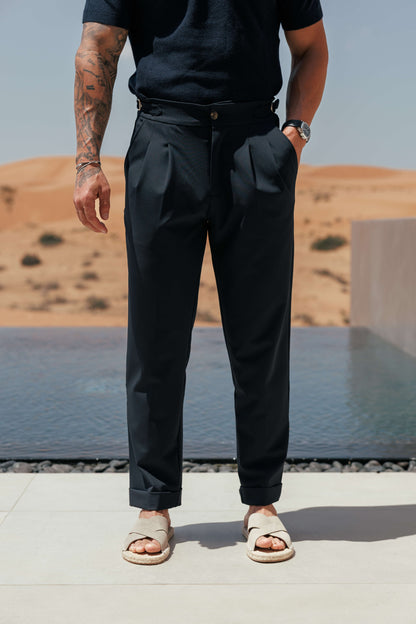 PREMIUM SIDE CINCH TROUSER - NAVY